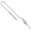 Sterling Silver Rhodium-plated CZ Wing 9 inch Plus 1 inch Extender - Total 10 inch Anklet