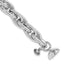 Sterling Silver Rhodium-Rhodium-Plated 7.5in Link Bracelet