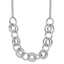 Sterling Silver Rhodium-plated Fancy Link Necklace