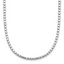 Sterling Silver Rhodium-Rhodium-Plated Beaded with 2in ext. Necklace
