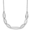 Sterling Silver Rhodium-plated with 1.5in ext. Necklace
