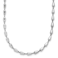 Sterling Silver RH-plated Polished 16in w/2in ext. Necklace
