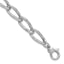 Grooved Link Bracelet in Sterling Silver, 7 Inch - Sophia Jewelers
