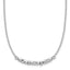 Sterling Silver RH-plated Polished Fancy w/1in ext. Necklace