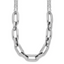 SS RH-plated 2-Strand Fancy Link w/ 2in Ext Necklace