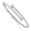 Flexible Bypass Bangle in Sterling Silver, 3mm - Sophia Jewelers
