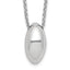 Fancy Rolo Necklace in Sterling Silver, 16.5 Inch - Sophia Jewelers