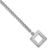 Sterling Silver RH-plated Polished Fancy Toggle Bracelet