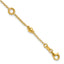 Gold-Plated Sterling Silver Beaded Bracelet, 8 in