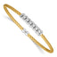 Gold-Plated Sterling Silver Woven Bangle Bracelet
