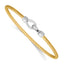 Gold-Plated Sterling Silver Twisted Bangle Bracelet
