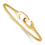 Gold-Plated Sterling Silver Twisted Bangle Bracelet