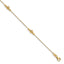 Diamond-Cut Box Chain Anklet in Gold-Plated Sterling Silver, 9 Inch - Sophia Jewelers