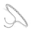 Sterling SilverRhodium-Rhodium-Plated Polished Beaded Adjustable Bracelet