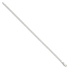 Sterling Silver 3.1mm Flat Anchor Chain Anklet