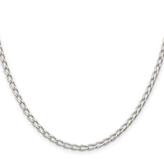 Sterling Silver 3.2mm Open Elongated Link Chain