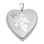 Angel Heart Locket in Sterling Silver with Lab-Created Ruby, 25mm (1/20 ct. tw.) - Sophia Jewelers