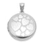 Multi-Heart Round Locket in Sterling Silver, 27mm - Sophia Jewelers