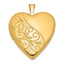 Swirl Heart Locket in Gold-Plated Sterling Silver - Sophia Jewelers