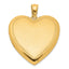 Heart Locket in Gold-Plated Sterling Silver, Satin & Polished - Sophia Jewelers