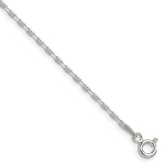 Sterling Silver Polished and D/C 1.75mm Mariner Link Chain