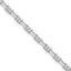 Sterling Silver Diamond-Cut Open Link Chain Necklace 3.75mm