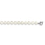 White Shell Pearl Hand-Knotted Necklace in Sterling Silver, 24 Inch - Sophia Jewelers