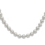 Grey Pearl Hand-Knotted Necklace in Sterling Silver, 11mm, 18 Inch - Sophia Jewelers