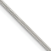 Sterling Silver 1.35mm Octagonal Snake Chain