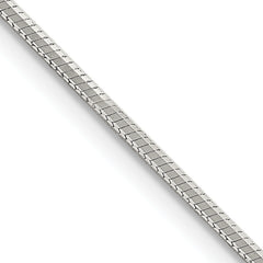Sterling Silver 1.35mm Octagonal Snake Chain