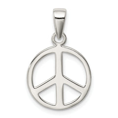Sterling Silver Peace Sign Pendant