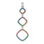 Sterling Silver Rhodium-plated Multi-color Nano Crystal Pendant