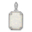 Lab-Created Opal & Cubic Zirconia Beaded Border Pendant in Sterling Silver, 23mm - Sophia Jewelers