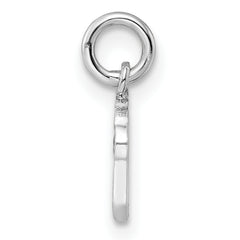 Sterling Silver RH-plated Multi-color Enameled Cupcake Children's Pendant