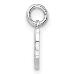 Sterling Silver RH-plated Multi-color Enameled Owl Children's Pendant