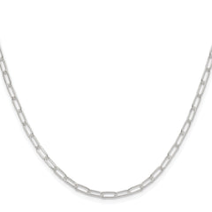 Sterling Silver Polished 2.9mm Paperclip Chain