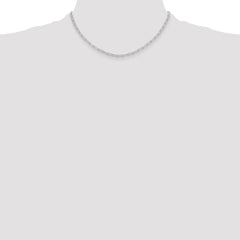 Sterling Silver Polished 2.9mm Paperclip Chain