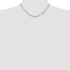 Sterling Silver Rhodium-plated Polished 4.5mm Paperclip Chain