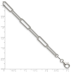 Sterling Silver Polished 5.5mm Paperclip Chain