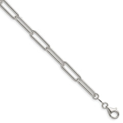 Sterling Silver Polished 5.5mm Paperclip Chain