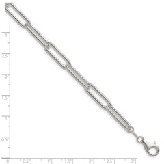 Sterling Silver Polished 6.5mm Paperclip Chain