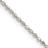 Sterling Silver 1.5mm Fancy Beaded Chain