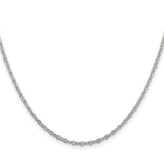Sterling Silver 2.25mm Fancy Navette Link Chain