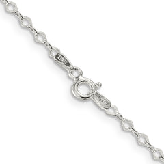 Sterling Silver 2.25mm Fancy Navette Link Chain