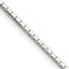 Sterling Silver 1mm Mirror Box Chain With 2in Extension