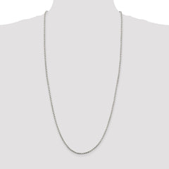Sterling Silver 2.25mm Twisted Box Chain
