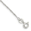 Sterling Silver 1mm Twisted Serpentine Chain Anklet