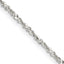 Sterling Silver Serpentine Chain Necklace 1.6mm