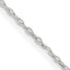 Sterling Silver 1.4mm Flat Oval Cable Chain With 2in Extension
