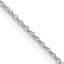 Sterling Silver 1.30mm Forzantine Cable Chain With 2in Extension